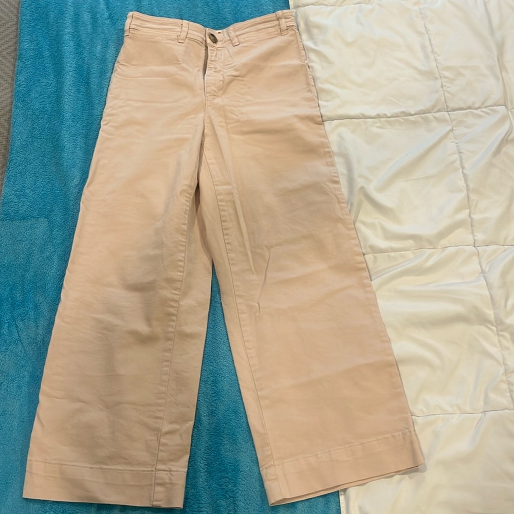 Marine layer wide leg pink pants
